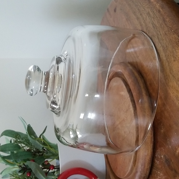 Vintage Cheese Server with Glass Dome, Teakwood - Picture 4 of 7